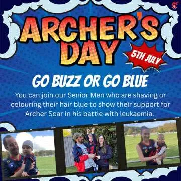 Support Archer Soar's fight with Leukaemia graphic from the club