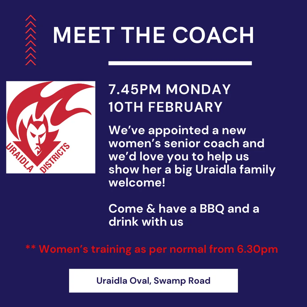 Meet the Coach graphic from the club
