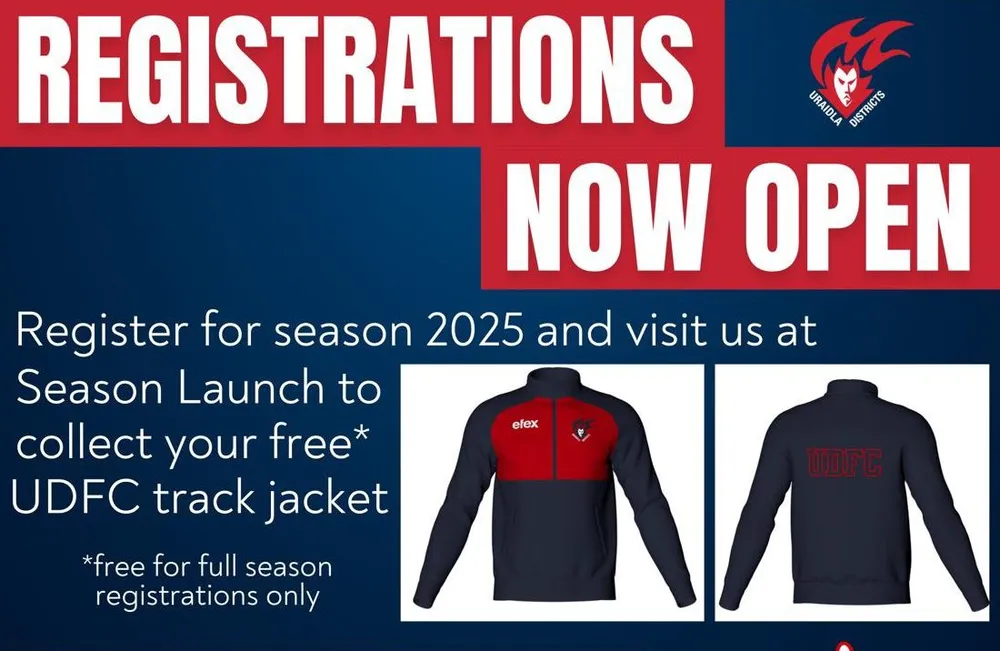 Register Now for Season 2025 graphic from the club